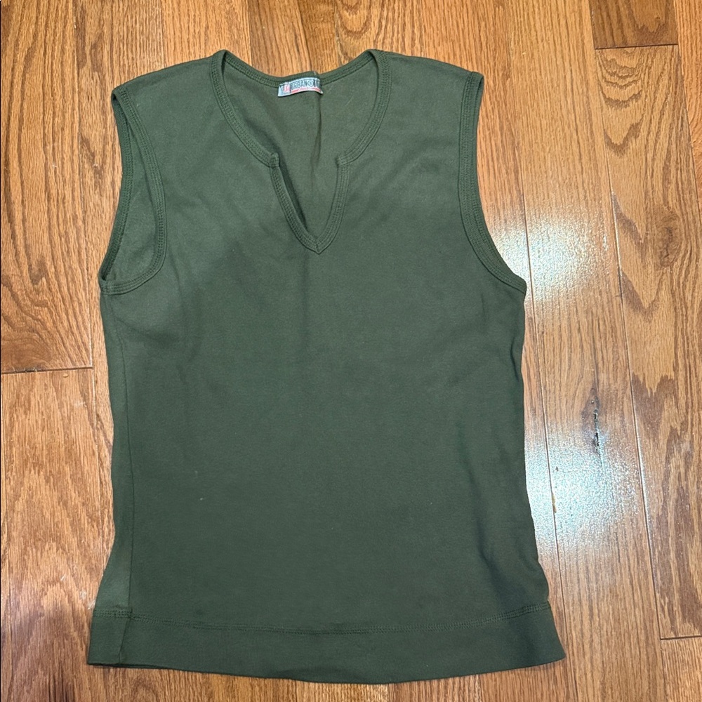 Forest Green Sleeveless Tank Top